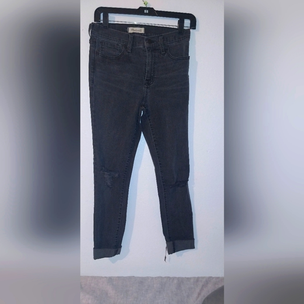 Madewell high rise skinny ripped  jeans Size 26